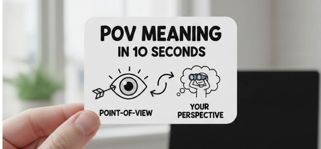 POV meaning explained in a simple graphic