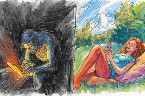 DOOMSCROLLING-VS-NORMAL-SCROLLING