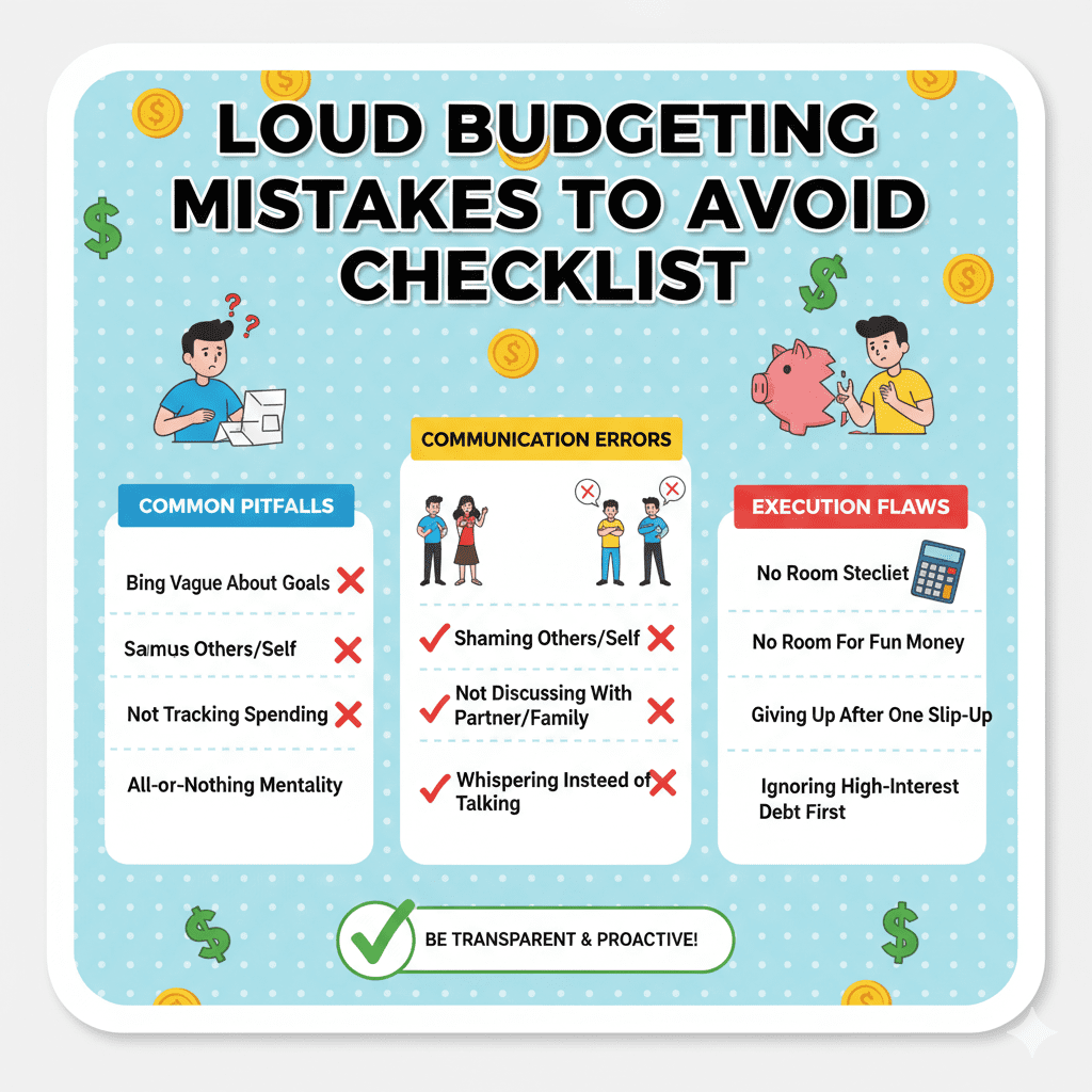 Loud budgeting mistakes to avoid so you don’t sound cringe